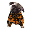 Swadhisthana Chakra Pattern Print Dog Zip Up Jacket