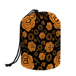 Swadhisthana Chakra Pattern Print Drawstring Makeup Bag