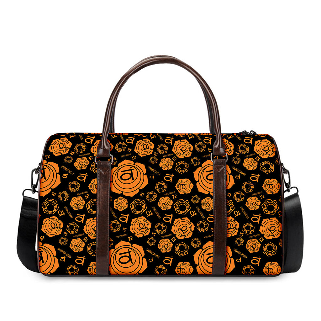 Swadhisthana Chakra Pattern Print Duffle Bag