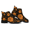 Swadhisthana Chakra Pattern Print Flat Ankle Boots