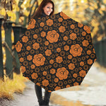 Swadhisthana Chakra Pattern Print Foldable Umbrella
