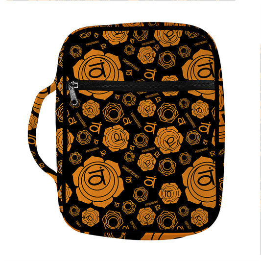 Swadhisthana Chakra Pattern Print Front Pocket Bible Bag
