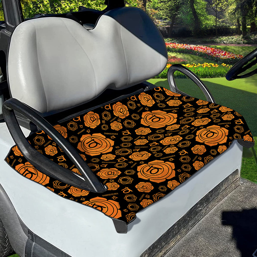 Swadhisthana Chakra Pattern Print Golf Cart Seat Cover