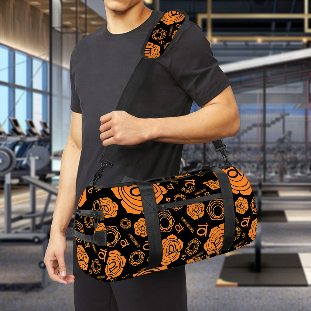 Swadhisthana Chakra Pattern Print Gym Bag
