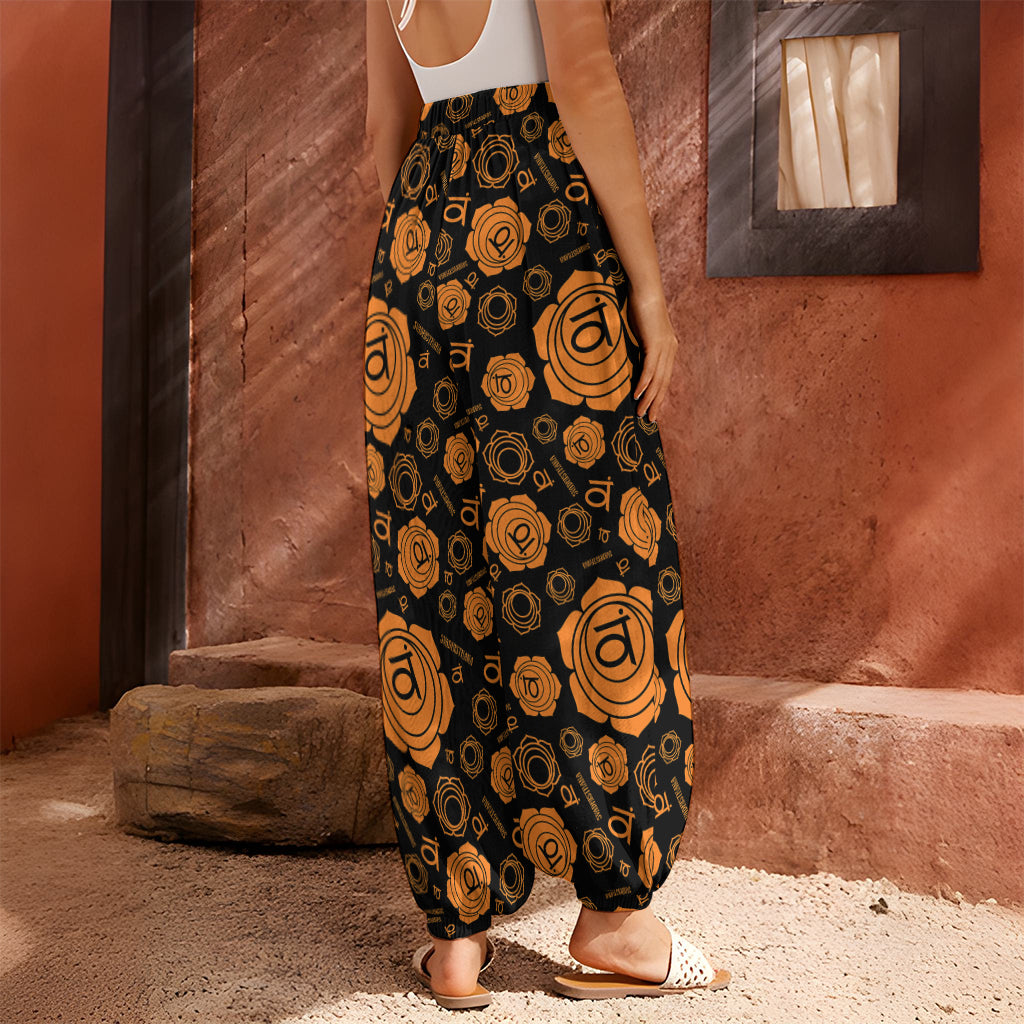 Swadhisthana Chakra Pattern Print Harem Pants