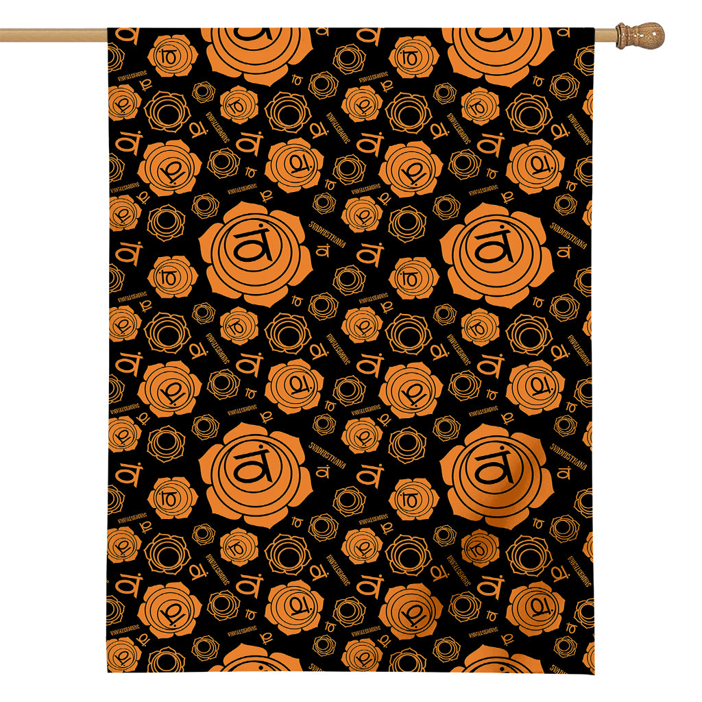 Swadhisthana Chakra Pattern Print House Flag
