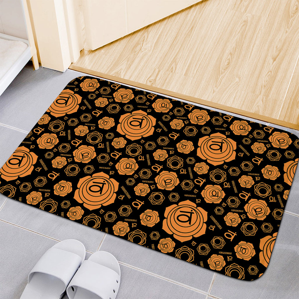 Swadhisthana Chakra Pattern Print Indoor Door Mat
