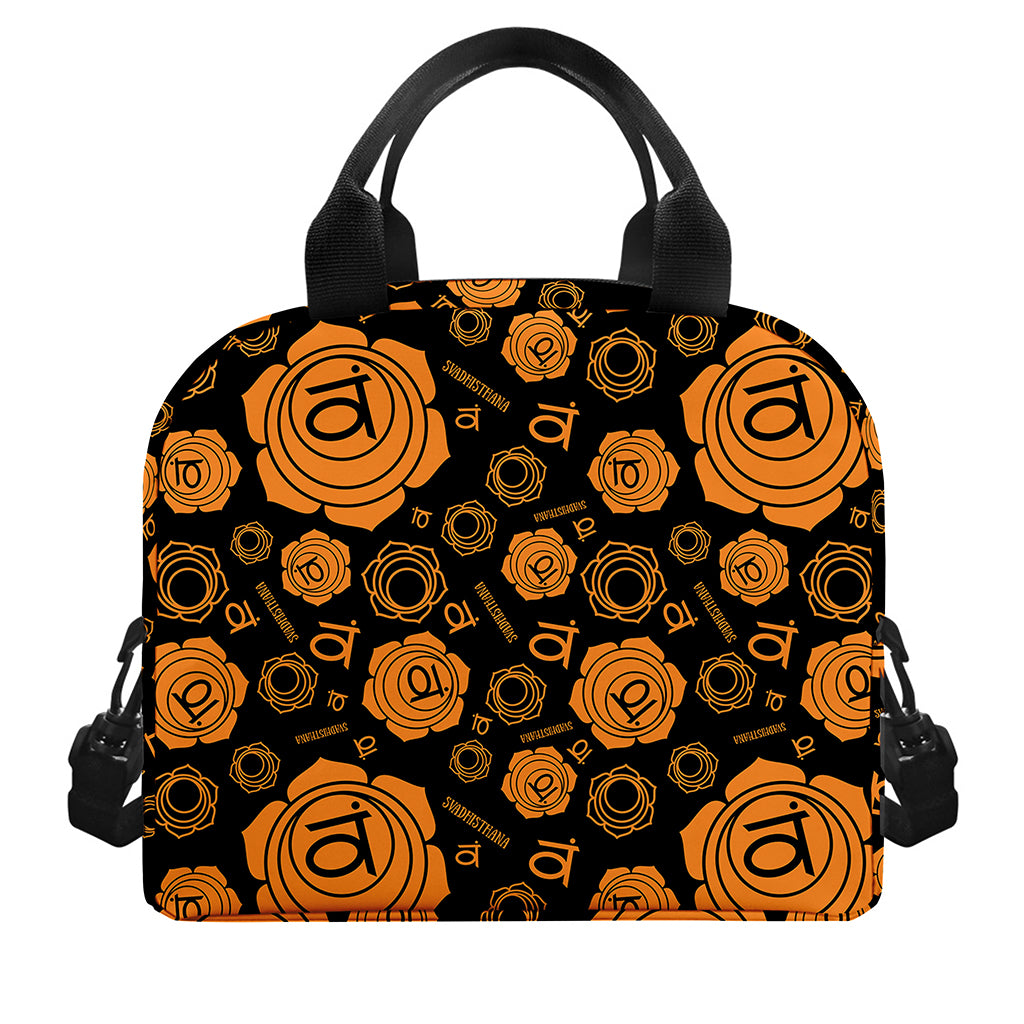 Swadhisthana Chakra Pattern Print Insulated Lunch Bag