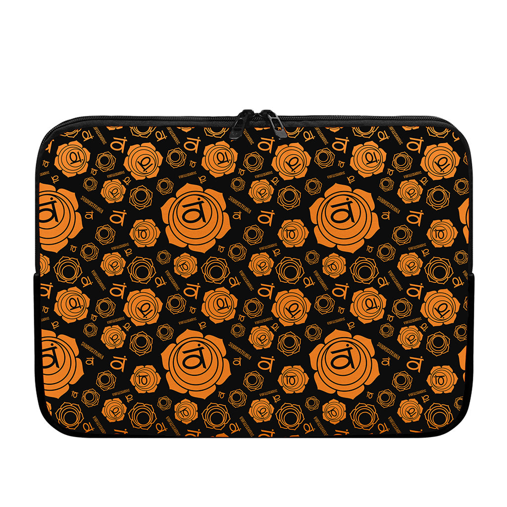Swadhisthana Chakra Pattern Print Laptop Sleeve