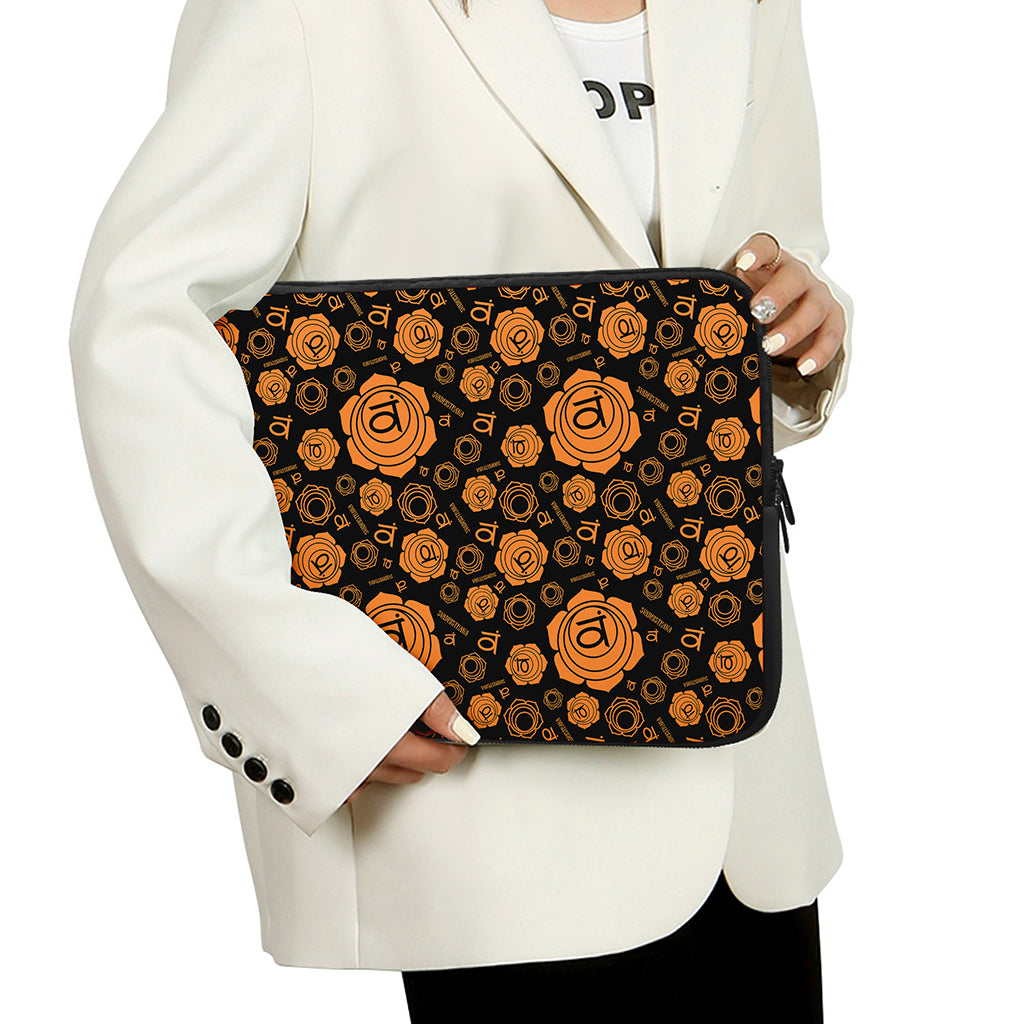Swadhisthana Chakra Pattern Print Laptop Sleeve