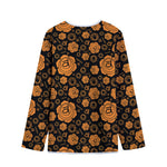 Swadhisthana Chakra Pattern Print Long Sleeve Short Coat