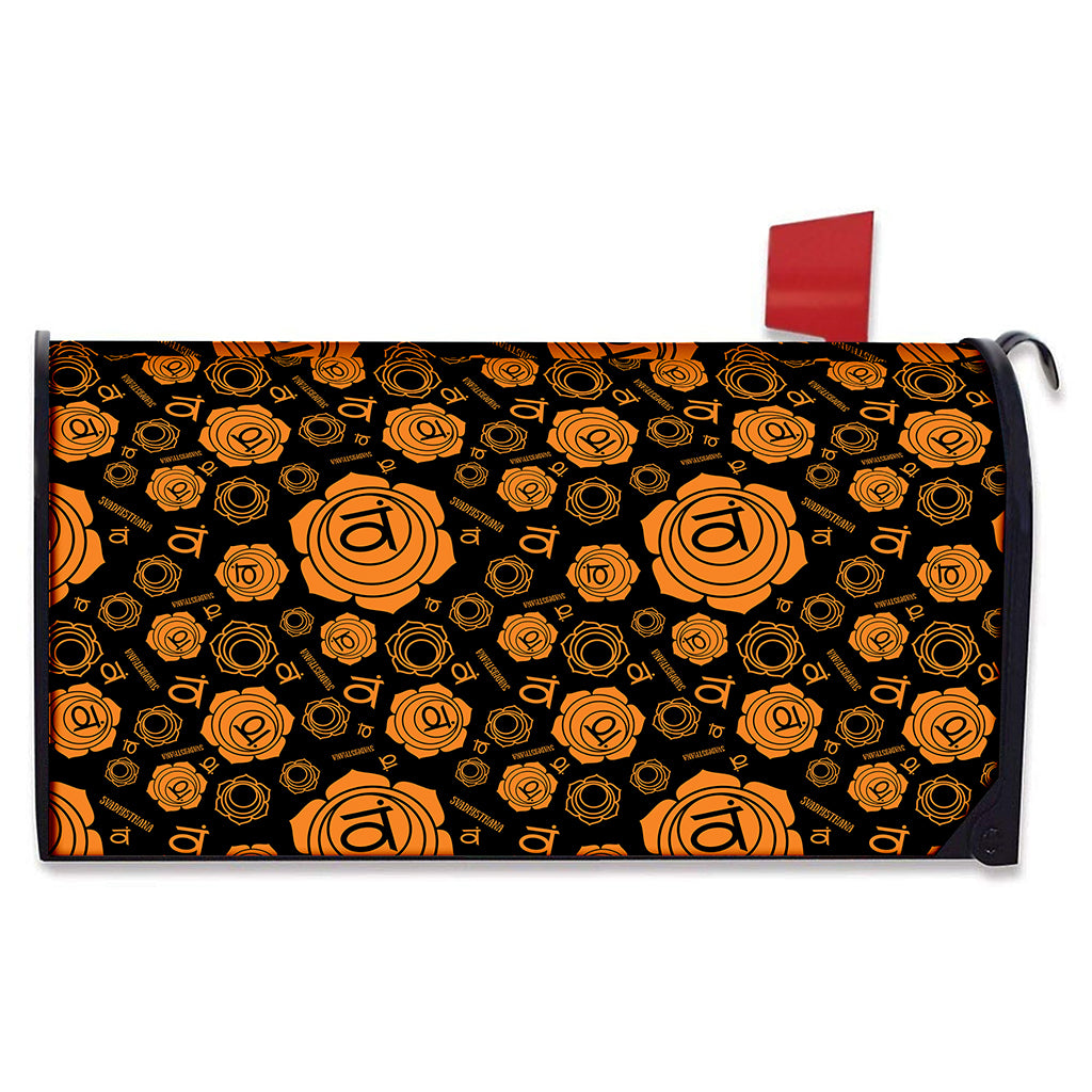 Swadhisthana Chakra Pattern Print Mailbox Cover
