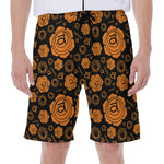 Swadhisthana Chakra Pattern Print Men's Beach Shorts