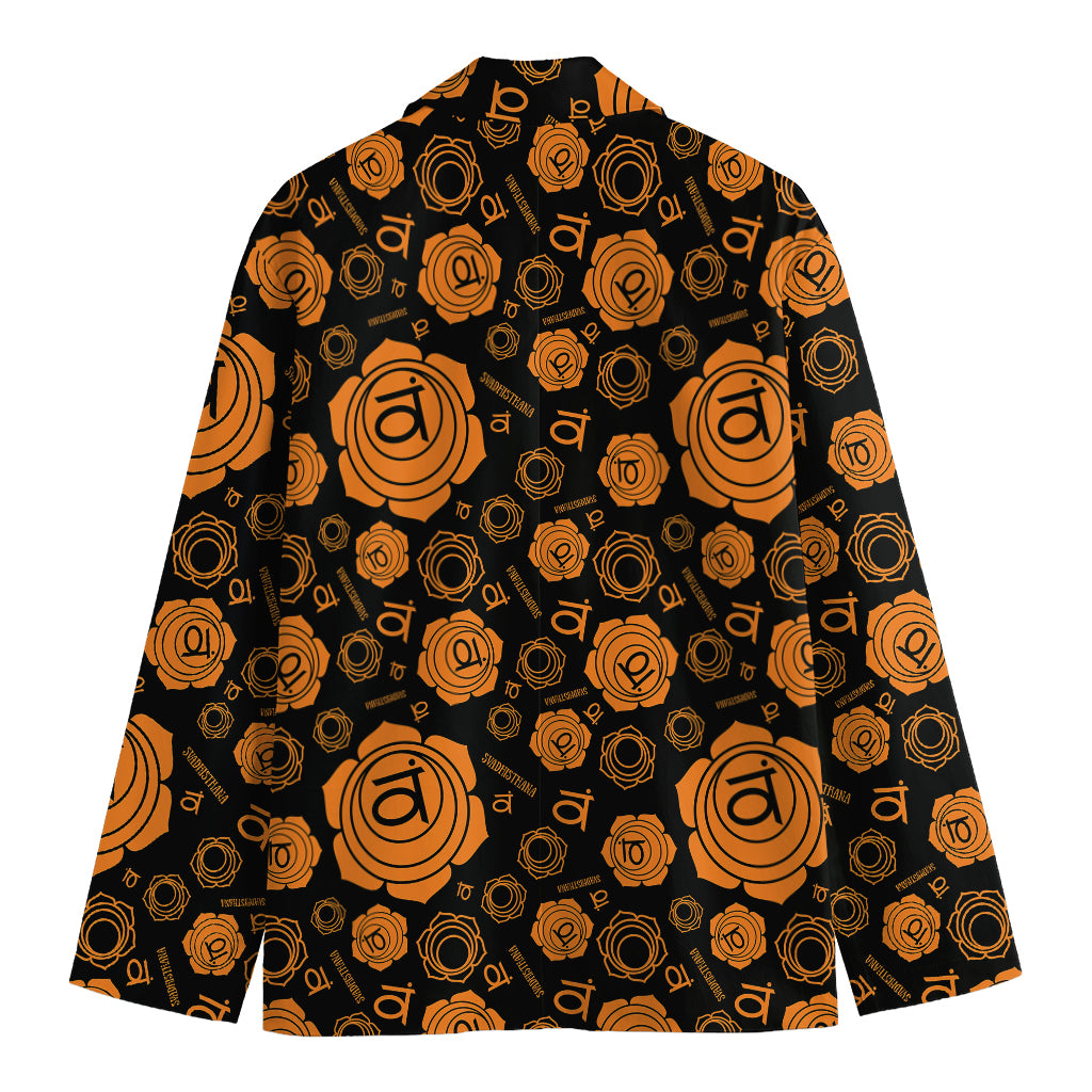 Swadhisthana Chakra Pattern Print Men's Blazer