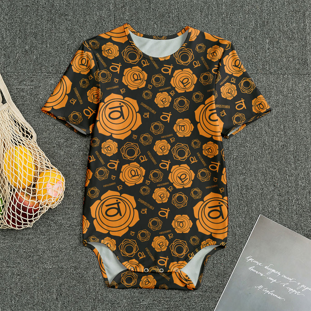 Swadhisthana Chakra Pattern Print Men's Bodysuit