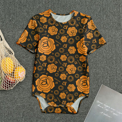 Swadhisthana Chakra Pattern Print Men's Bodysuit
