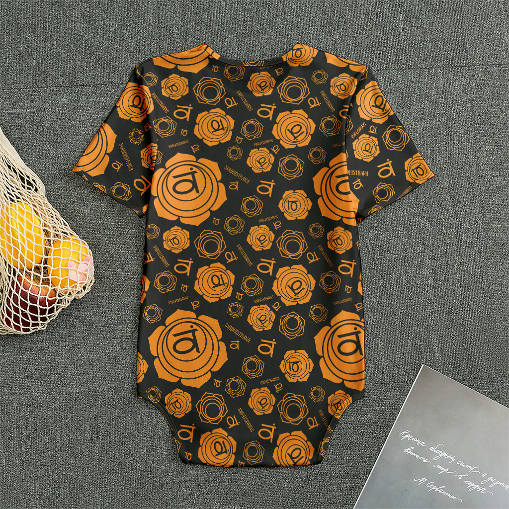 Swadhisthana Chakra Pattern Print Men's Bodysuit