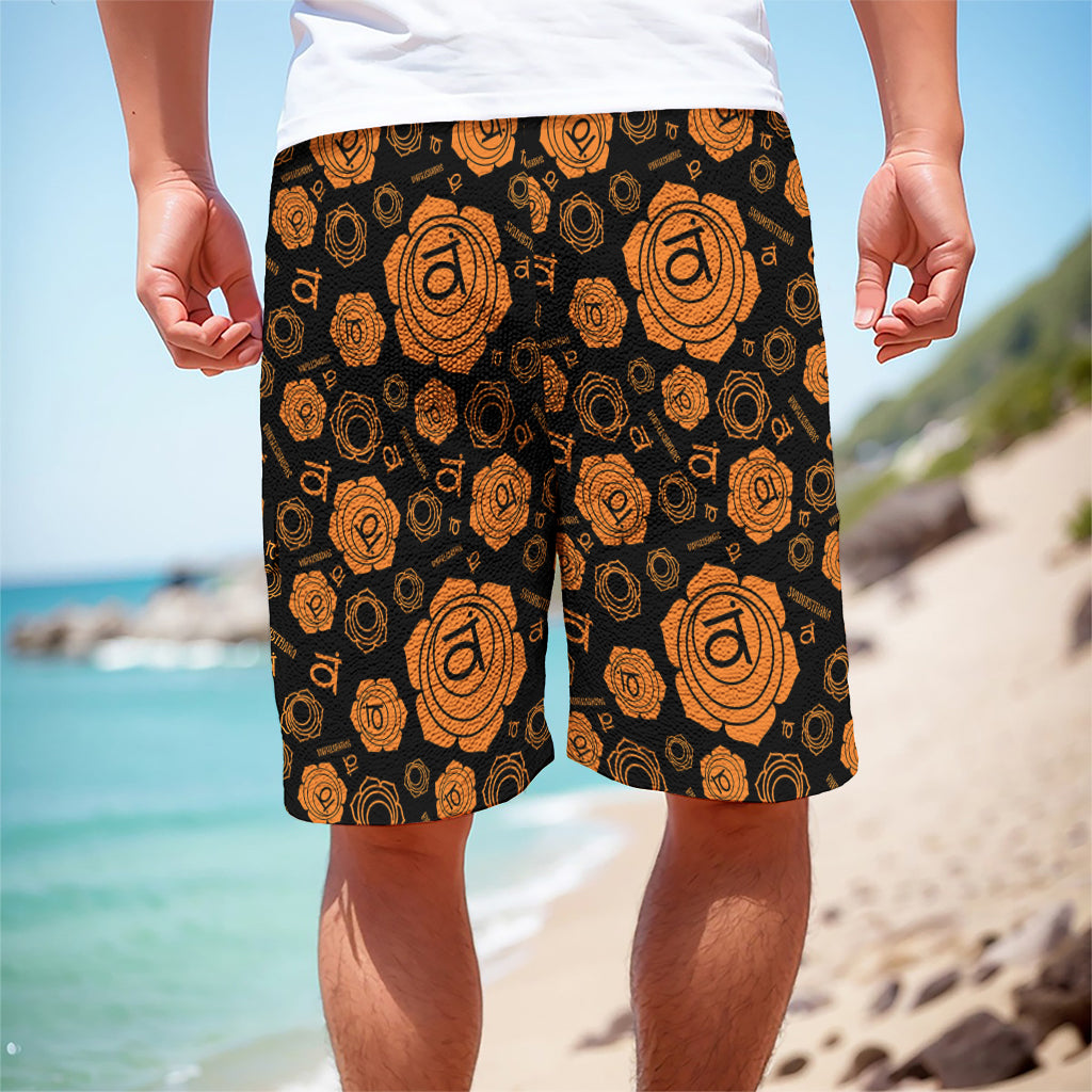Swadhisthana Chakra Pattern Print Men's Cargo Shorts