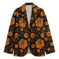 Swadhisthana Chakra Pattern Print Men's Cotton Blazer