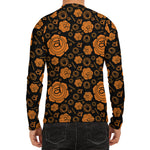 Swadhisthana Chakra Pattern Print Men's Long Sleeve Rash Guard