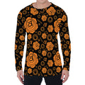 Swadhisthana Chakra Pattern Print Men's Long Sleeve T-Shirt