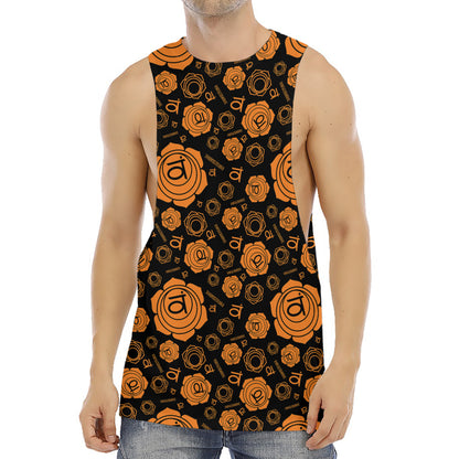 Swadhisthana Chakra Pattern Print Men's Muscle Tank Top