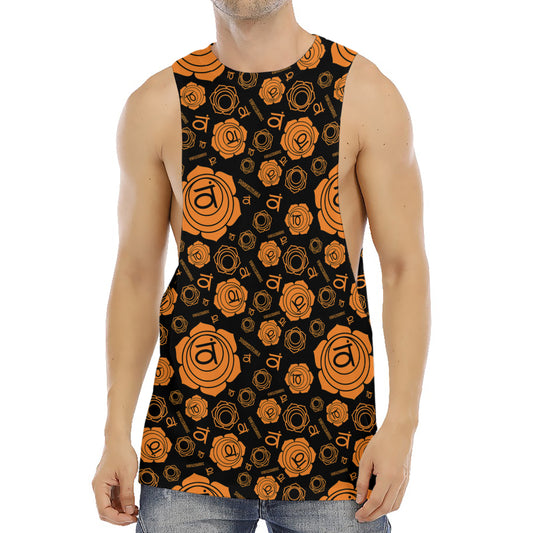 Swadhisthana Chakra Pattern Print Men's Muscle Tank Top