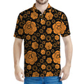 Swadhisthana Chakra Pattern Print Men's Polo Shirt