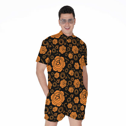 Swadhisthana Chakra Pattern Print Men's Rompers