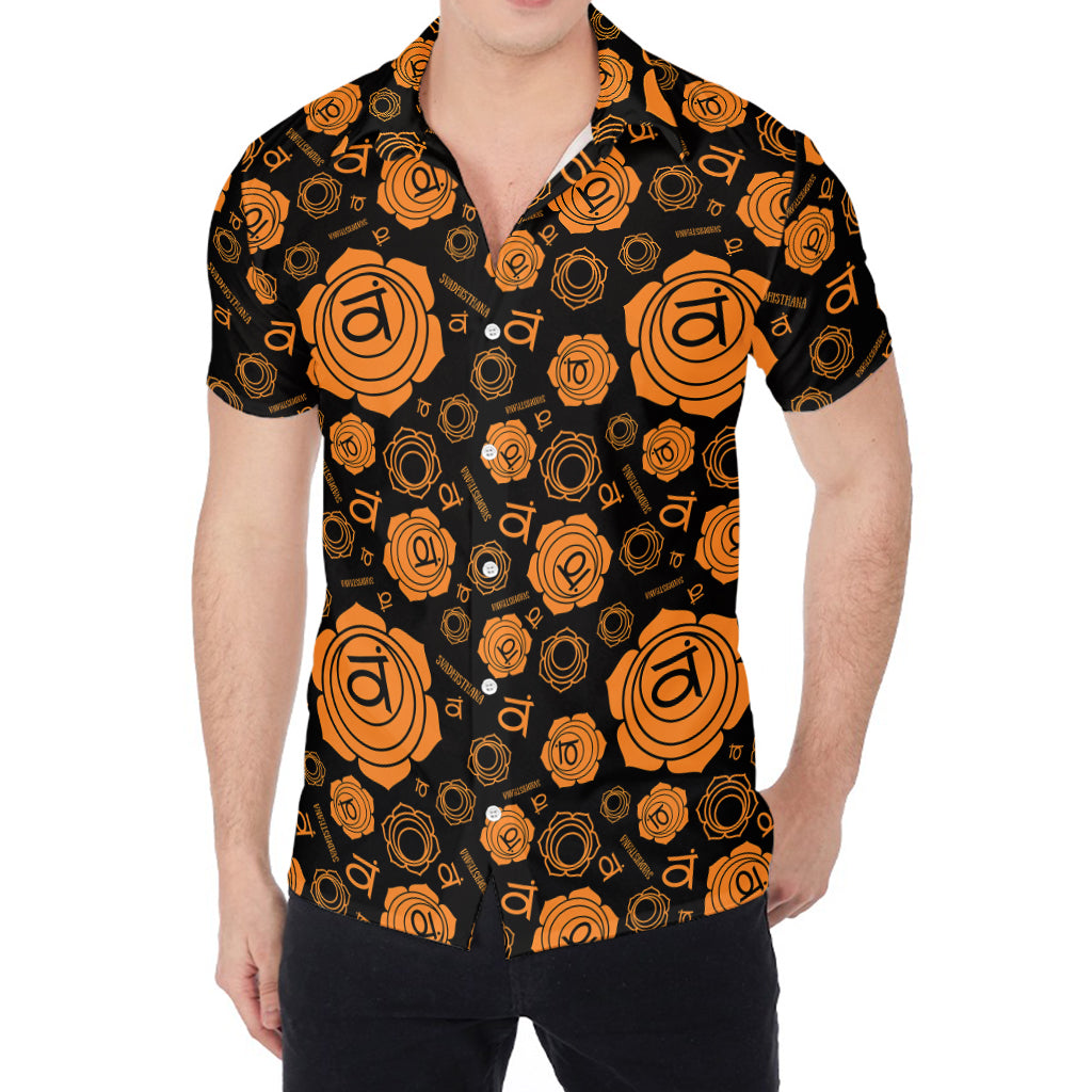 Swadhisthana Chakra Pattern Print Men's Shirt