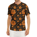 Swadhisthana Chakra Pattern Print Men's Short Sleeve Rash Guard