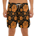 Swadhisthana Chakra Pattern Print Men's Split Running Shorts