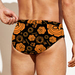 Swadhisthana Chakra Pattern Print Men's Swim Briefs