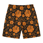 Swadhisthana Chakra Pattern Print Men's Swim Trunks