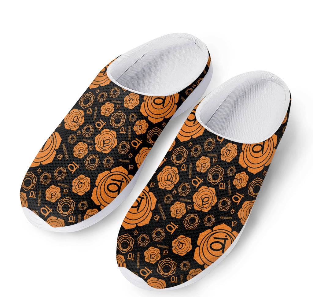 Swadhisthana Chakra Pattern Print Mesh Casual Shoes