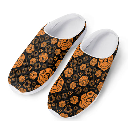 Swadhisthana Chakra Pattern Print Mesh Casual Shoes