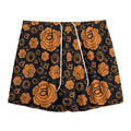 Swadhisthana Chakra Pattern Print Mesh Shorts
