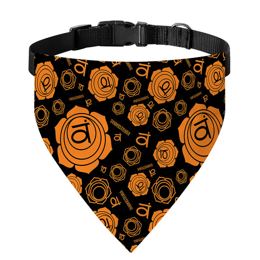 Swadhisthana Chakra Pattern Print Over The Collar Dog Bandana