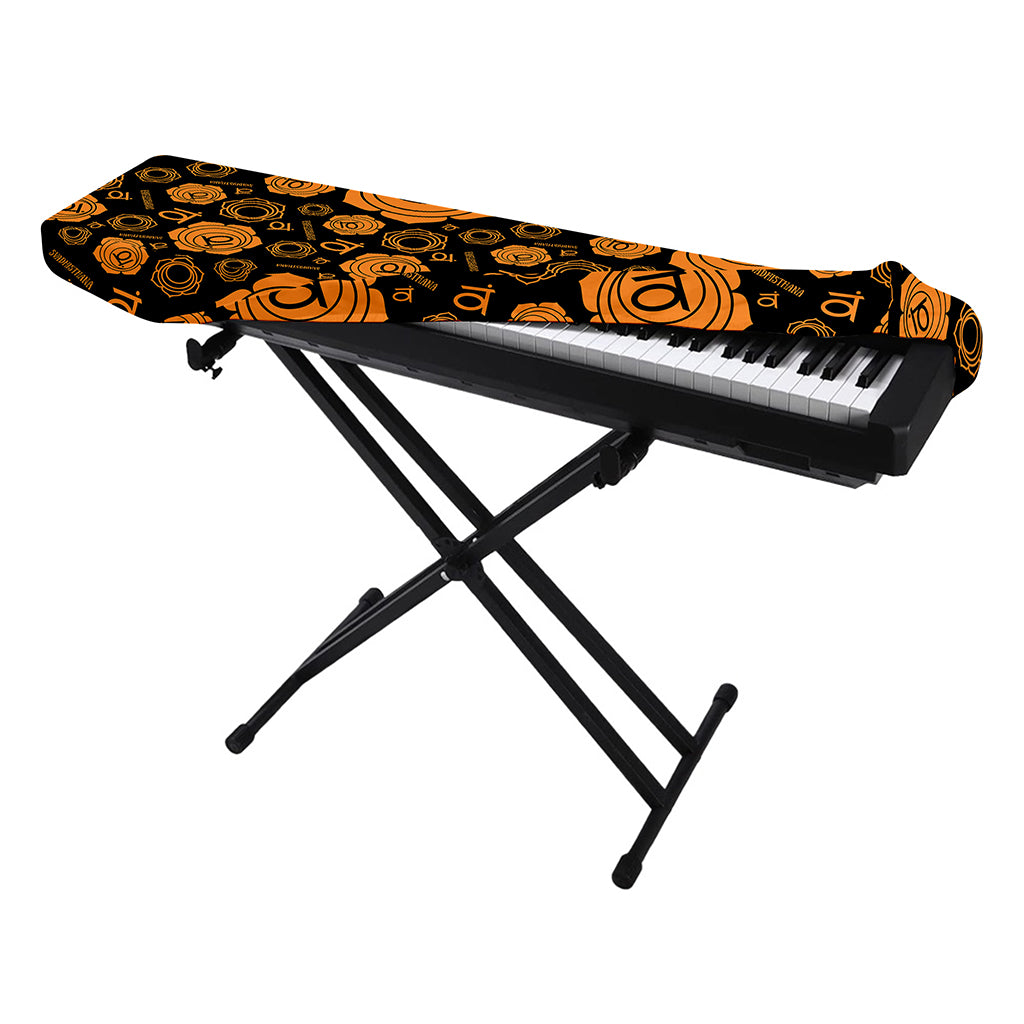 Swadhisthana Chakra Pattern Print Piano Keyboard Cover