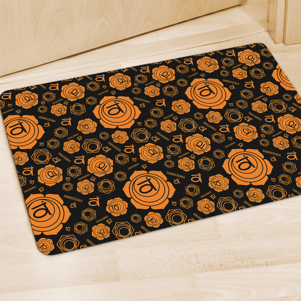 Swadhisthana Chakra Pattern Print Polyester Doormat