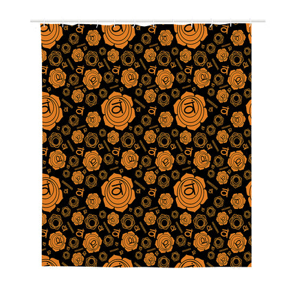 Swadhisthana Chakra Pattern Print Polyester Shower Curtain