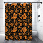 Swadhisthana Chakra Pattern Print Premium Shower Curtain