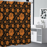 Swadhisthana Chakra Pattern Print Premium Shower Curtain
