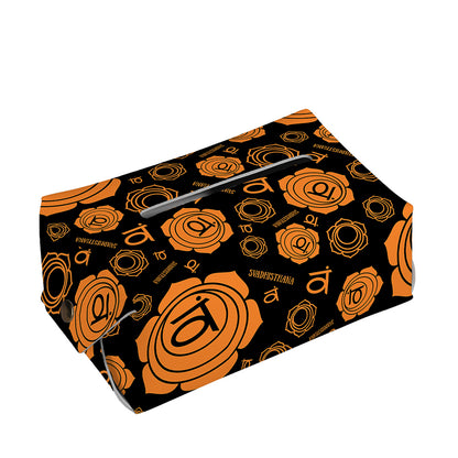 Swadhisthana Chakra Pattern Print Rectangle Tissue Box Cover