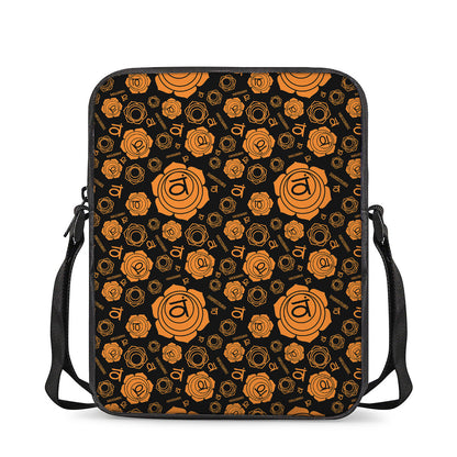 Swadhisthana Chakra Pattern Print Rectangular Crossbody Bag