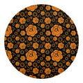 Swadhisthana Chakra Pattern Print Round Blanket