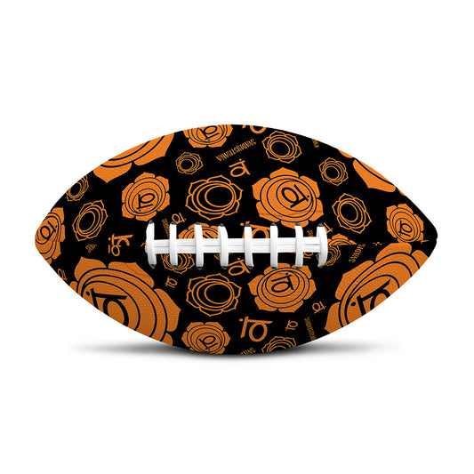 Swadhisthana Chakra Pattern Print Rugby Ball