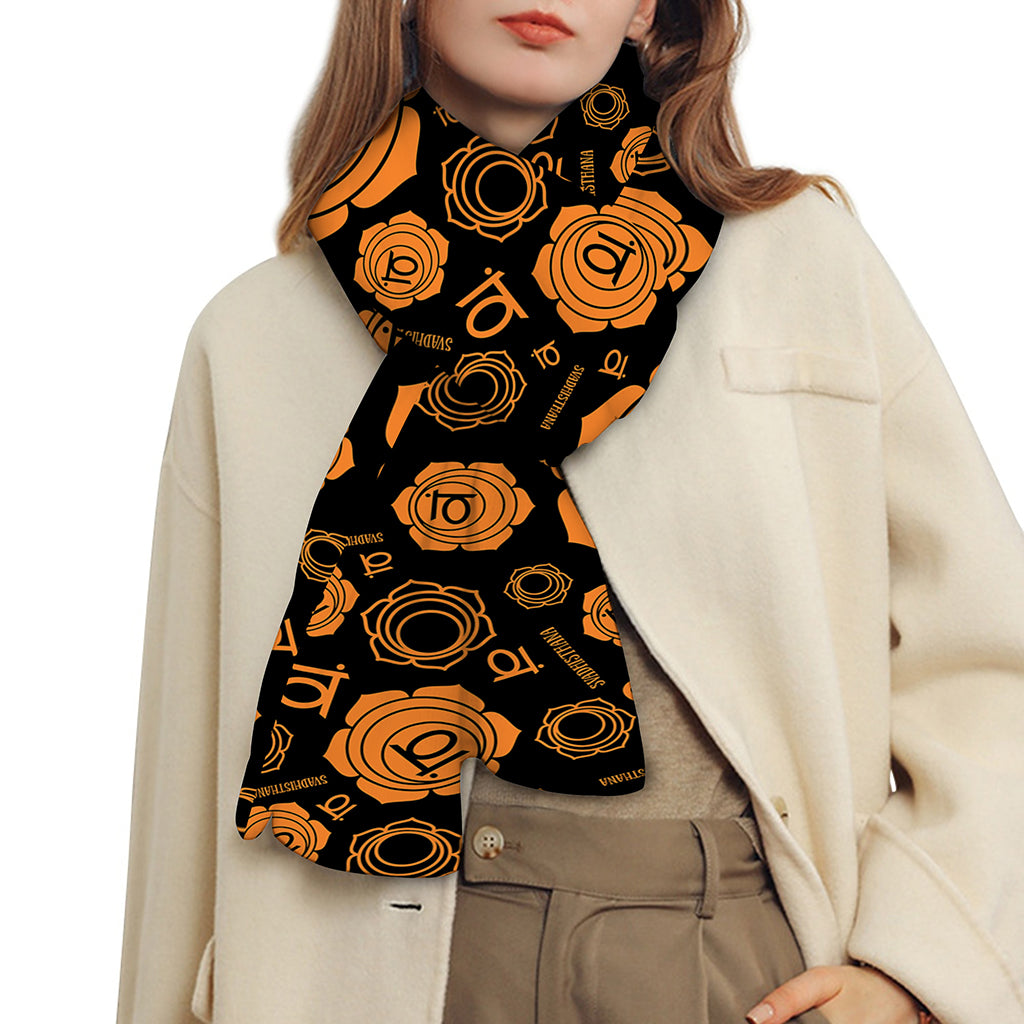 Swadhisthana Chakra Pattern Print Scarf