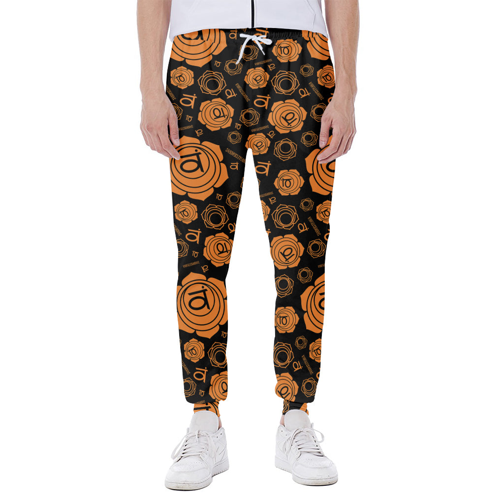 Swadhisthana Chakra Pattern Print Scuba Joggers