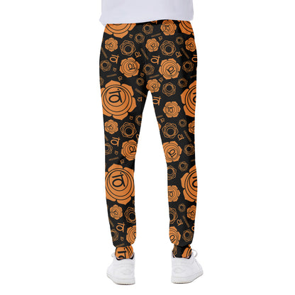 Swadhisthana Chakra Pattern Print Scuba Joggers